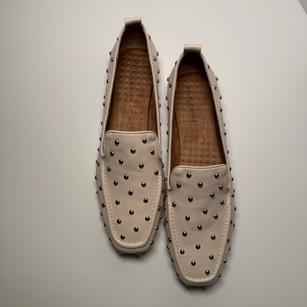 Kelsi Dagger Brooklyn Finley Studded Leather Flats Women's Size 10 Boho Feminine - Picture 4 of 16